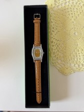 Croton Women's CN207514TNTI Honey Brown Leather Watch NIB