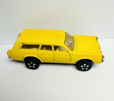 1970s Playart Estate Wagon Fastwheels Diecast Yellow Enamel 1/64 Scale Hong Kong