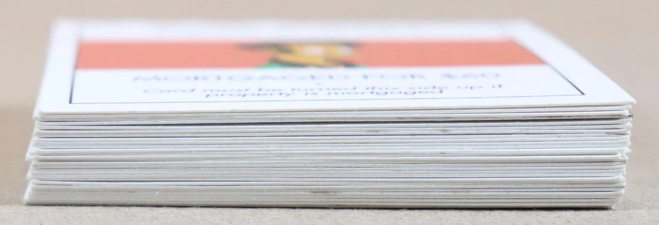 2001 Monopoly Simpsons Replacement Parts 28 Deed Cards Complete Set - Image 4 of 4