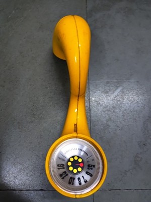Vintage Panasonic Toot-A-Loop Radio Yellow Made in Japan Tested