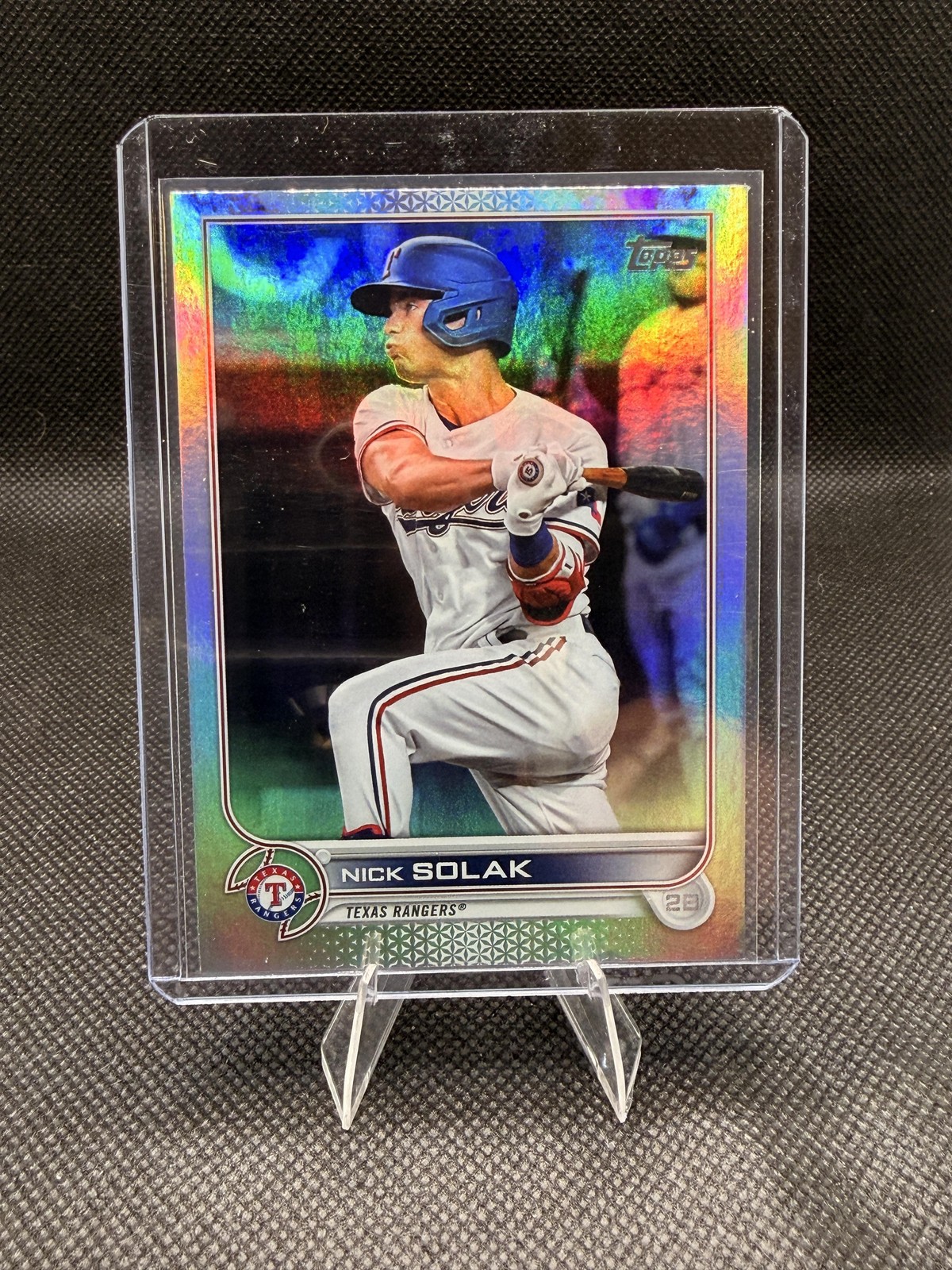 2022 Topps #172 Nick Solak Rainbow Foil