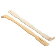 2Pcs Wooden Bamboo Back Scratcher Long Handle Itch Relief Finger-Like Scratchers