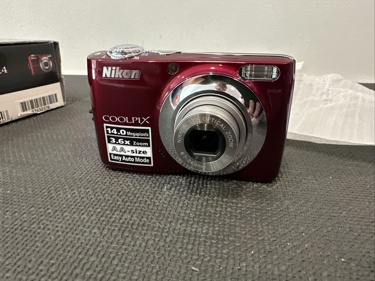 Nikon COOLPIX L24 14.0MP Digital Camera - Red for sale online | eBay