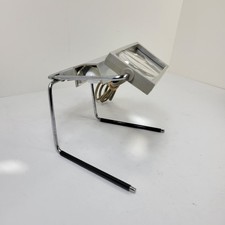 Vintage Bausch & Lomb Lighted Stand Magnifying Glass 110-120V White Model 34-80