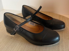 Bloch Women's Mary Jane Tap Shoes Black Leather Size US 6.5 Techno Taps