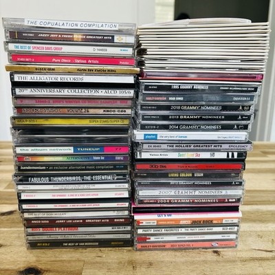 Lot of 60 CD Albums Greatest Hits Compilations Samplers Classic Rock Alternative