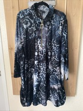 Caleaas Black/Blue3/4 Sleeve dress Size 3X NWOT