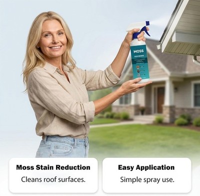 Multi-Surface Dachmoos & Algen Reiniger Spray, Dachschindel Algenreiniger