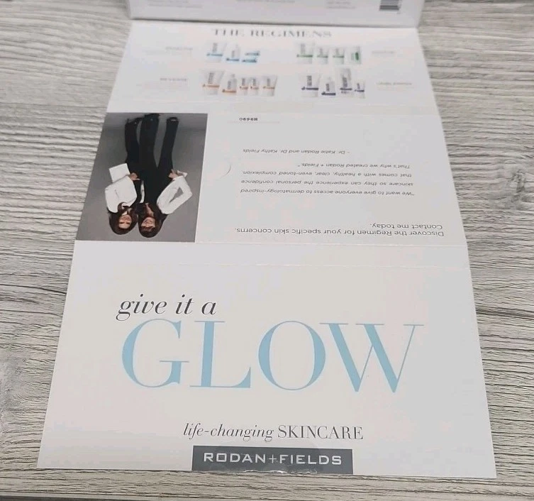 Rodan & Fields Give it a Glow Skin Care Samples 10 To A Pkg NIP B Shelf - Image 2 of 3