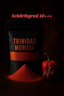 50 g Trinidad Moruga Chilipulver: fruchtiges Aroma, aber absolut unbarmherzig.