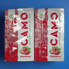 Camo Wraps Natural Leaf Strawberry 2 Pk = 10 Sheets for Tobacco / legal herbs
