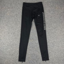 Nike Power Flash Essential Reflective Running Training Tights Black Womens XS