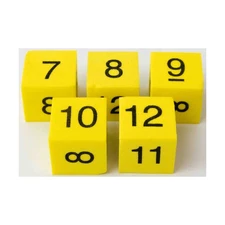 Koplow Foam Dice Math Number Dice 7-12 (5) New