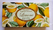 NEW Saponificio Artigianale Fiorentino Lemon Scented Soaps 3 Made in Italy