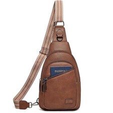 7L Sling Bag Crossbody Bags for Women Fanny Packs Purses Cross Body Bag 1-brown
