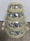 Vintage Pyrex Cinderella Nesting Mixing Bowls Homestead Complete Set Of 4 EUC