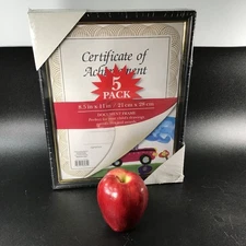 Lightweight Document 5 Frame Set 8.5x11 Shatterproof Plastic Award Photo Display