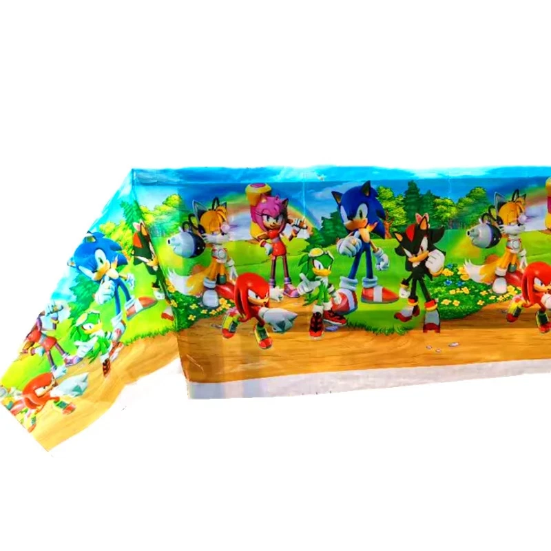 Sonic Hedgehog Birthday Party Supplies Set Plate Napkins Banner Tableware Kit - Image 3 of 4