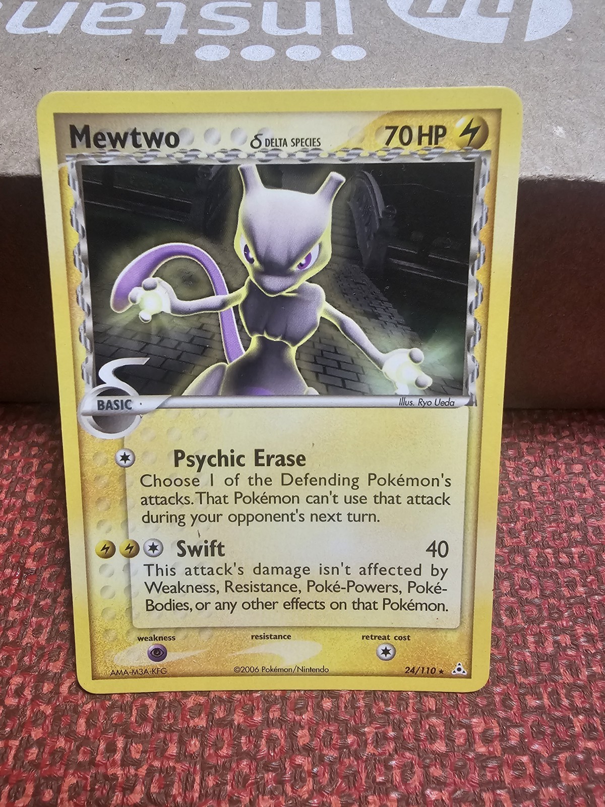 Pokemon Mewtwo Holon Phantoms 2006 CGC 9, 24/110, Delta Species