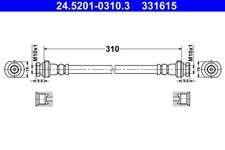 Bremsschlauch ATE 24.5201-0310.3 für NISSAN JUKE F15 Van DIG dCi 4x4 NISMO LPG