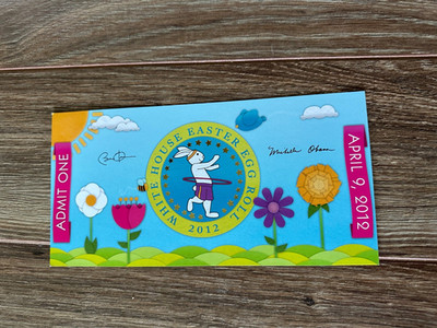 2012 White House Easter Egg Roll Ticket - President Obama