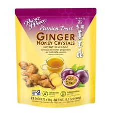 Prince of Peace Instant Passion Fruit Ginger Honey Crystals, 25 Sachets