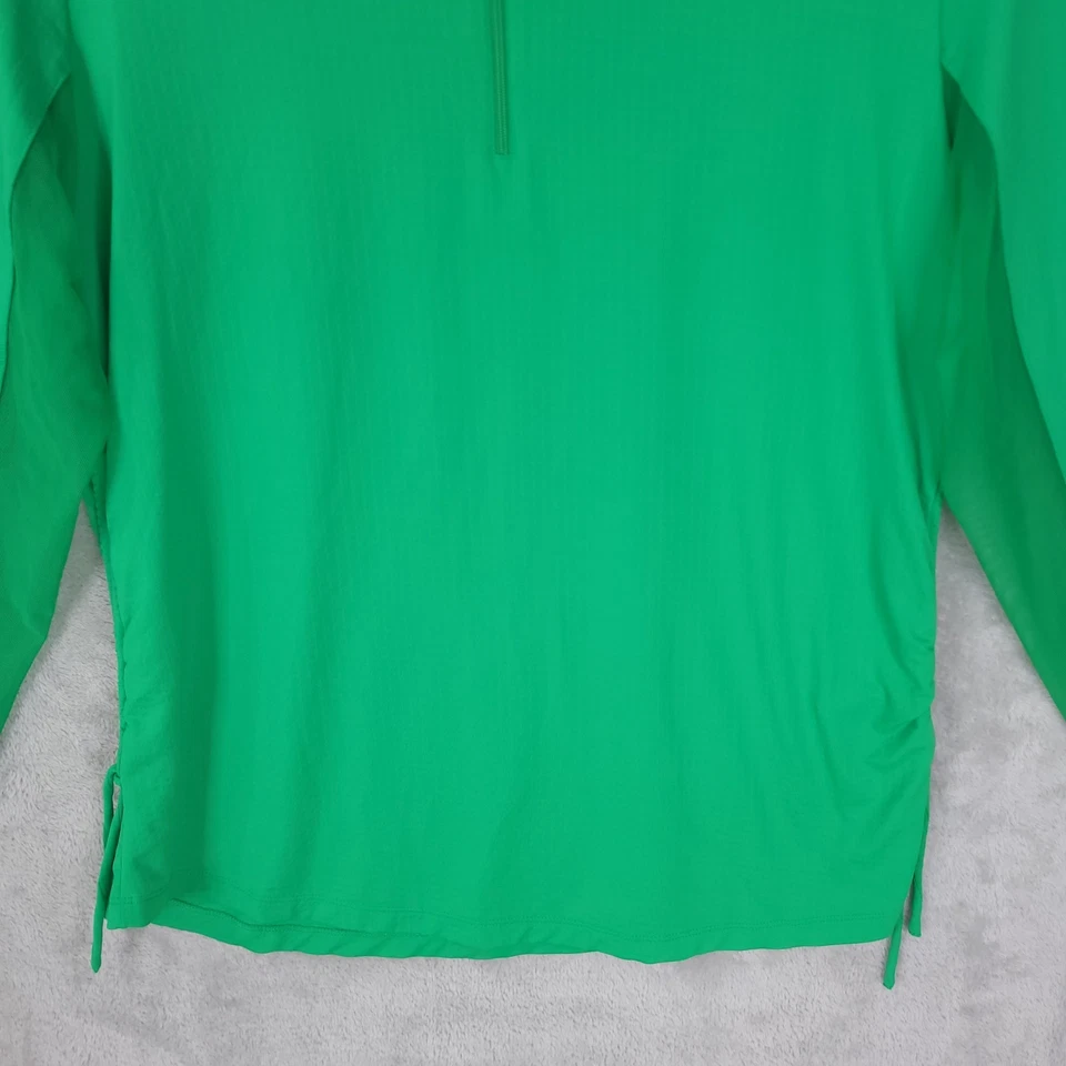 IBKUL Golf Tenis Top Camisa Mujer XL Verde Manga Larga 1/4 Cremallera UPF 50 Acelerado Foto 3 de 4