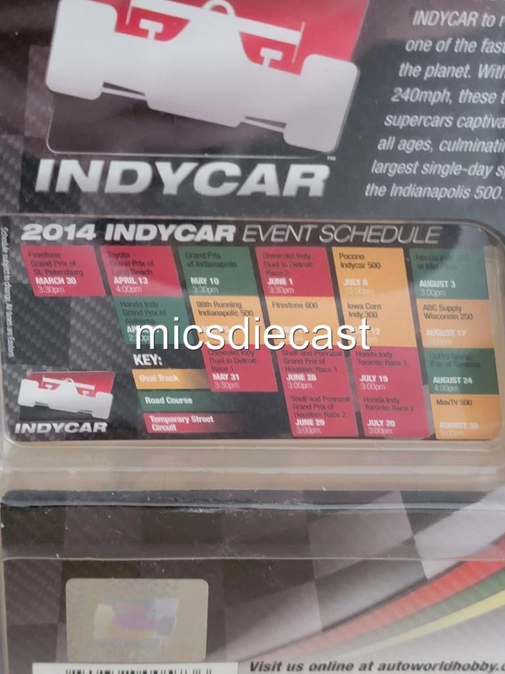 Raro Mundo Automático Ryan Hunter Reay 2014 #28 DHL United Honda ENVÍO GRATUITO 1:64 NUEVO EN PAQUETE Foto 3 de 4