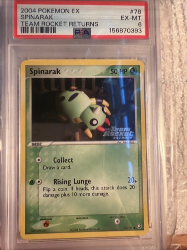 Spinarak graded PSA 6 for sale on eBay