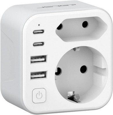 JSVER Reiseadapter UK Adapter 2 Fach England Deutschland Reisestecker Adapter