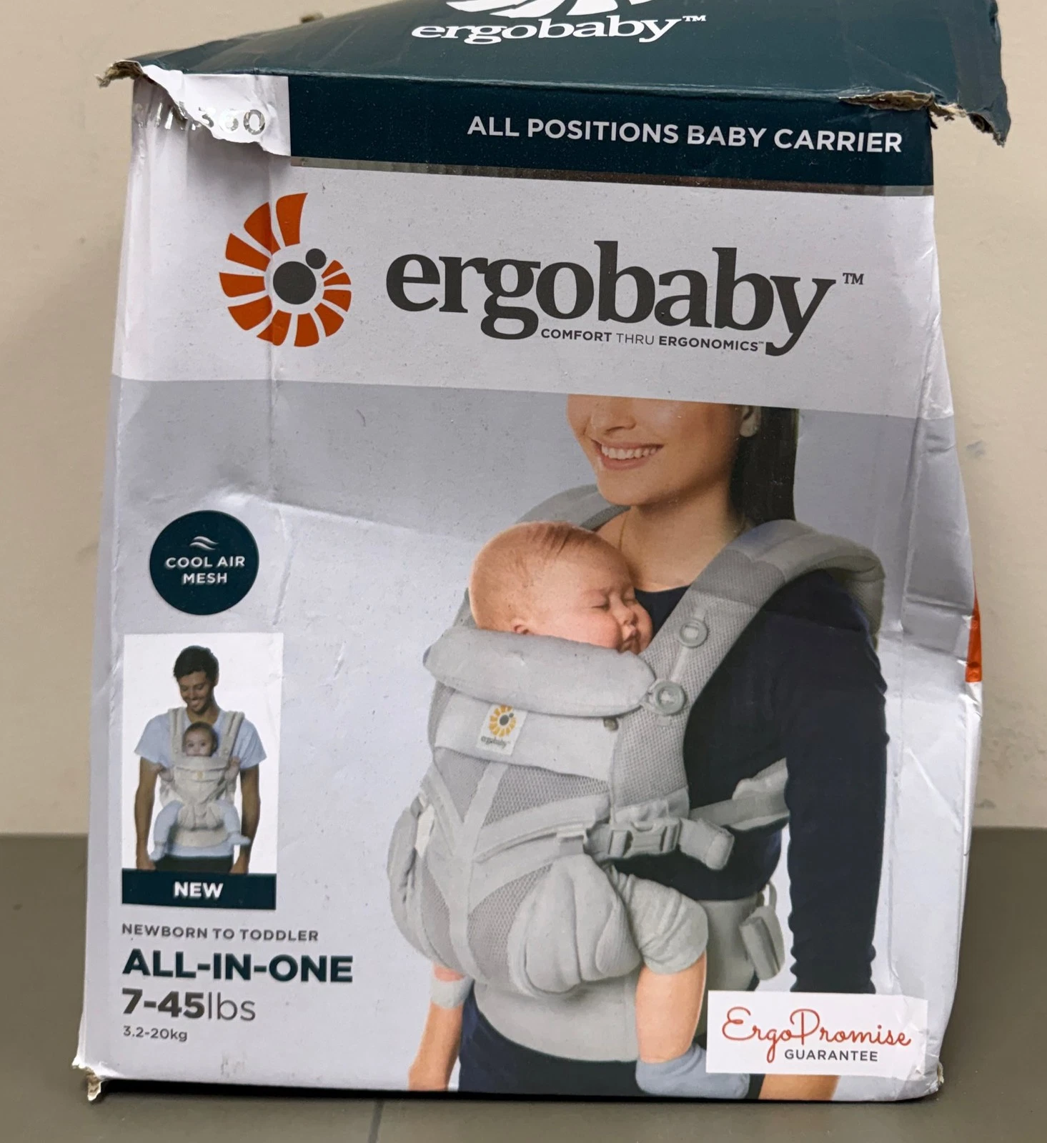 Ergobaby Omni Classic Baby Carrier for Newborn to Toddlers 0-48 Months (7-45 lbs