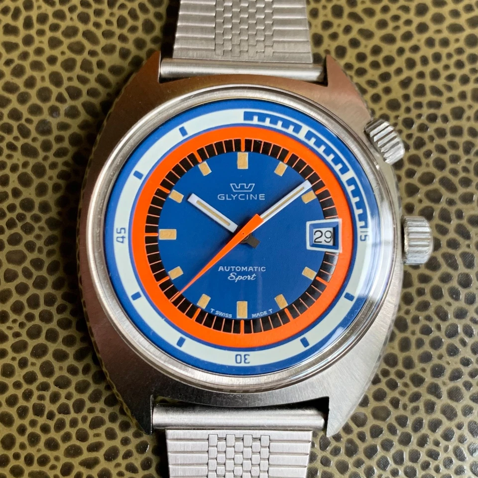 Reloj Pulsera Automático Glycine Airman SST “Sport” Super Compresor Esfera Azul Foto 2 de 4