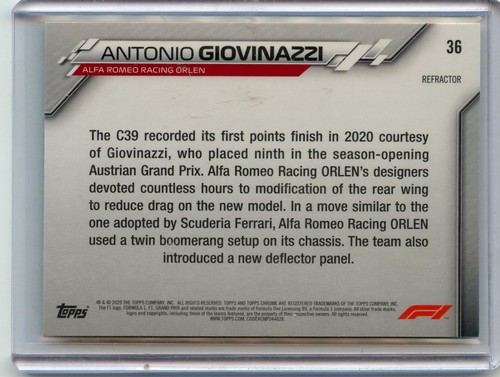 2020 topps chrome formula 1 Base Refractor pick what you need!! - Picture 19 of 81