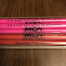 1986 PLAYING FOR KEEPS Promo Pencil Set MARISSA TOMEI Harvey Weinstein