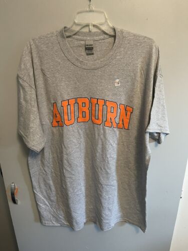 Gildan Heavy Cotton Men’s NWOT Auburn Tigers Gray Short Sleeve Tee Size XL
