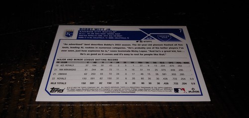 739: 2023 Topps "All-Star Rookie" Bobby Witt Jr. NM Kansas City Royals - Picture 4 of 5