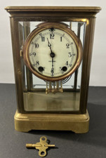 Antique SethThomas Crystal Regulator Brass & ...
