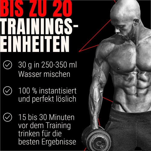 BLACKOUT | Pre Workout Booster für Training & Fitness | 600g | POWERSTAR FOOD - Bild 20 von 22