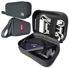 Travel Cord Organizer Electronics Accessories Case & Cable Organizer BLACK