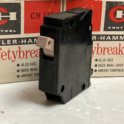 CH130 Cutler-Hammer Type CH 1 Pole 30 Amp 120v METAL FOOT / Half NOTCH NEW!!