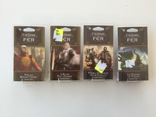 Lot 4x Paquet Jeu cartes Game throne trone fer chapitre acier /honneur NEUF