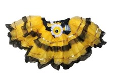 Bumblebee Tutu Black Yellow Child Size 4 Elastic Waist Costume Dress Up
