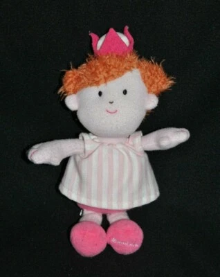 🍀Doudou Poupée Fille LUMINOU Princesse Couronne Rose Luminescent Peluche 20 Cm - Photo 1/2
