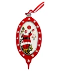 Dept 56 75th Anniversary Coca-Cola Coke Santa Ceramic Christmas Ornament w/ Box