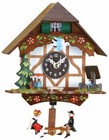 Tudor House Battery Chalet Clock With Seesaw 15cm By TRENKLE