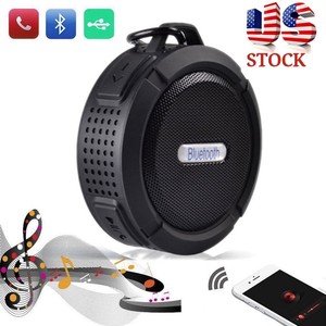 mini hifi waterproof wireless bluetooth handsfree mic suction speaker shower car