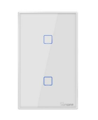 SONOFF 2Gang Smart WiFi Wall Light Timing Switch APP Remote Control W2T4