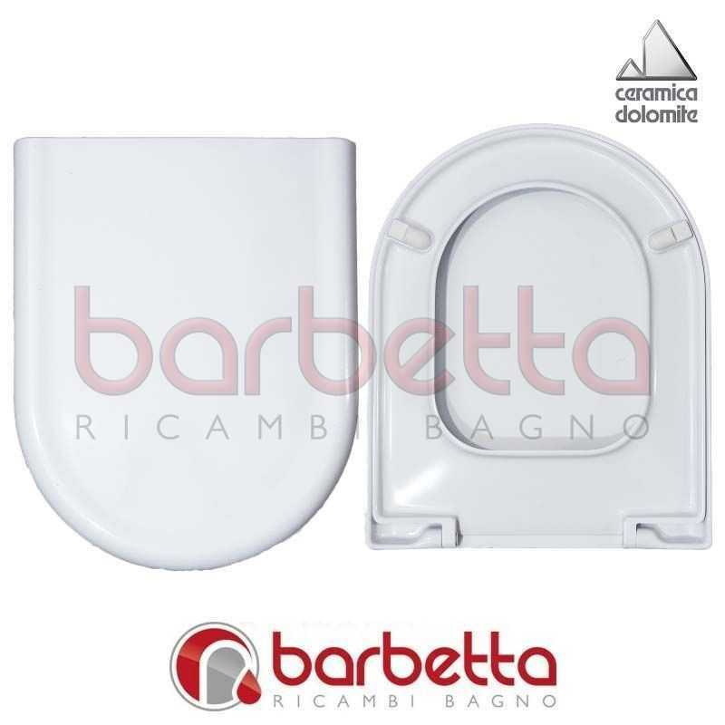 Copriwater In Resina Termoindurente Dolomite Clodia - Bianco Con Cerniere Acciaio Inox Sganciabili - Foto 3