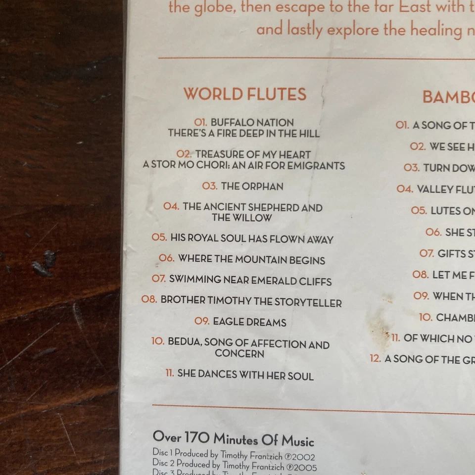Best Of World Flutes A Lifescapes Music Collection-3 CD Collection-New Sealed - Image 3 of 4