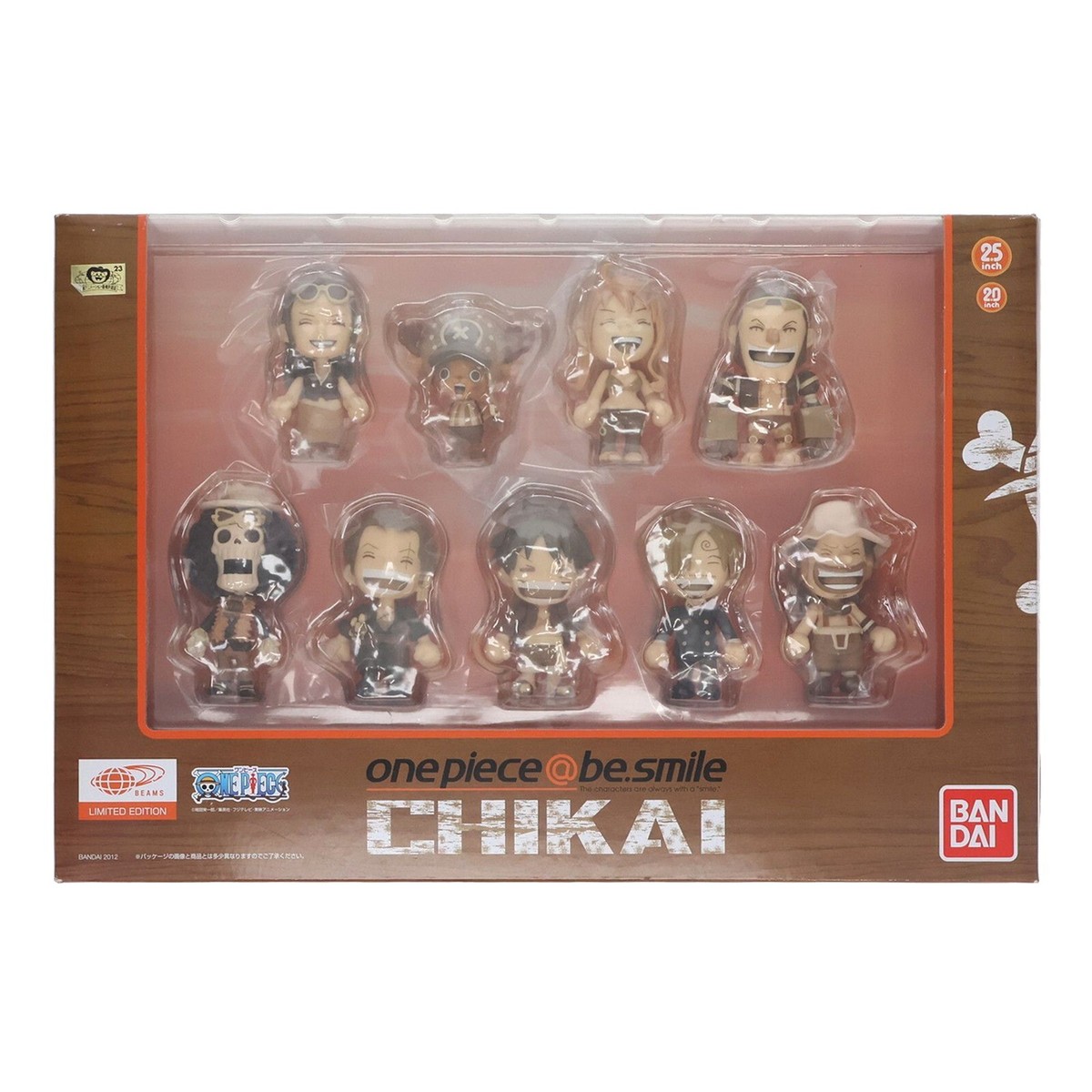 BEAMS ONE PIECE @be.smile CHIKAI Figure Straw Hat Pirates Luffy 